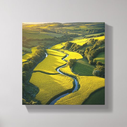 Natuur slaapliedje onder de zon canvas afdruk (Voorkant)