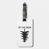 Natuur Slaat Terug Bagagelabel (Achterkant verticaal)