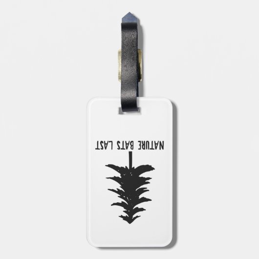 Natuur Slaat Terug Bagagelabel (Achterkant verticaal)