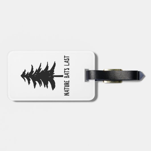 Natuur Slaat Terug Bagagelabel (Achterkant horizontaal)