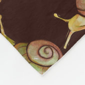 Natuur Slakkerkunst Fleece Deken (Hoek)