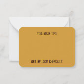 Natuur Slakkerkunst Notitiekaartje (Achterkant)