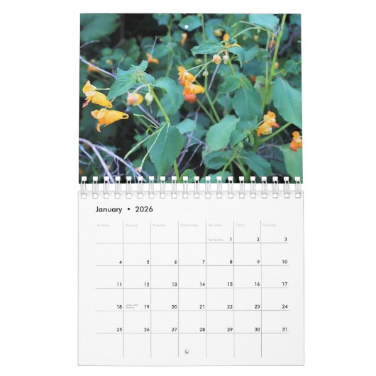 Natuur sluiten kalender (Jan 2026)