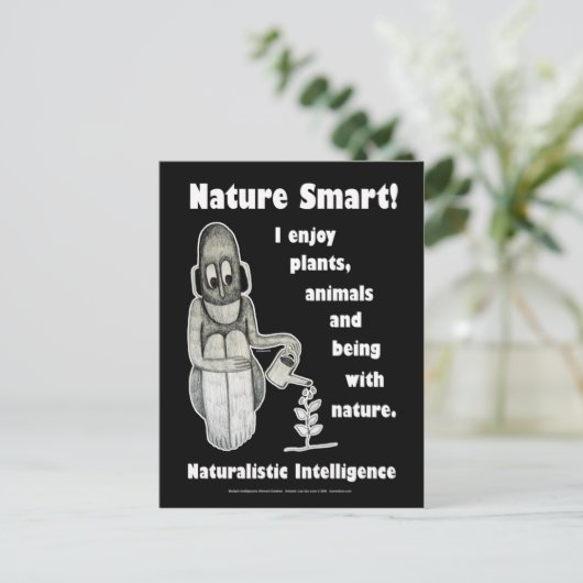 Natuur Smart - Blank Briefkaart (Staand voorkant)