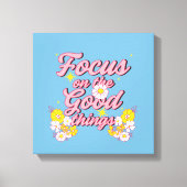 Natuur Soul Slogan | Focus op de goede dingen Canvas Afdruk (Voorkant)