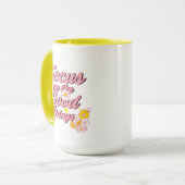 Natuur Soul Slogan | Focus op de goede dingen Mok (Voorkant links)