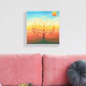 Natuur spectrum minimalistische canvas muurkunst (Insitu (Woonkamer))