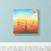 Natuur spectrum minimalistische canvas muurkunst (Insitu (Houten vloer))