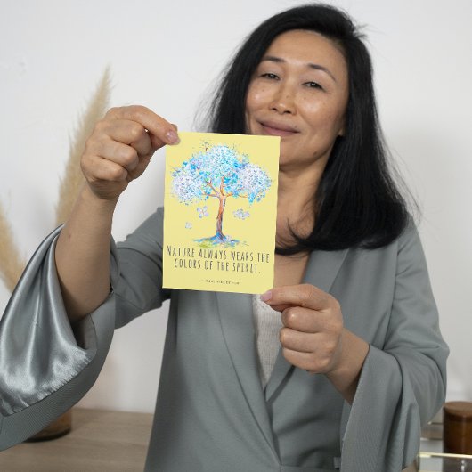 Natuur Spirit Emerson Quote Kaart