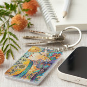 Natuur Spirit Woman Acryl Sleutelhanger (Voorkant Rechts)