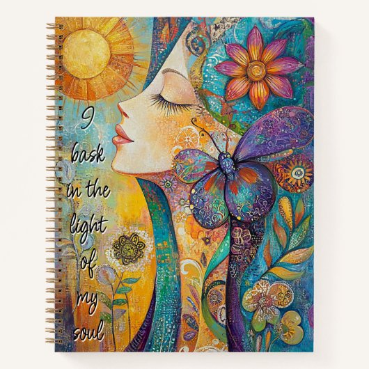 Natuur Spirit Woman Spiral Notitieboek (Voorkant)