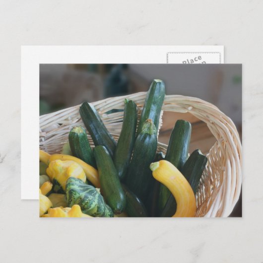 Natuur Squash en Zucchini Briefkaart (Voorkant / Achterkant)
