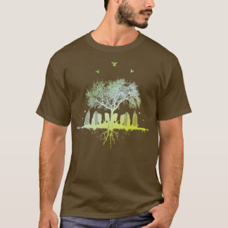 natuur stad stad stad stad stadsbosvogels citytree t-shirt