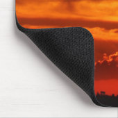 Natuur stelt zonneschijnwolken Mousepad voor Muismat (Hoek)