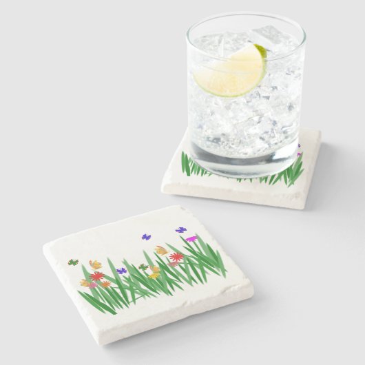 Natuur Stenen Onderzetter (Zijkant)