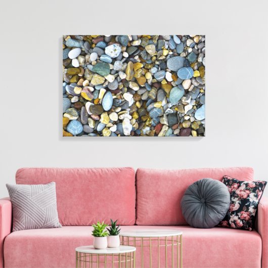 natuur-strand canvas afdruk (Insitu (Woonkamer))