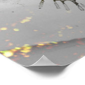 *~* Natuur Stream AP49 MOOSE Artsy Forest Glitter Poster (Hoek)