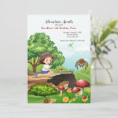 Natuur Studie van Birthday Party Kaart (Staand voorkant)