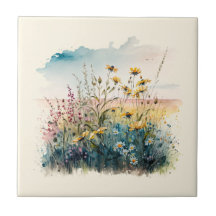 Natuur Style Field Flowers keramische Tegel