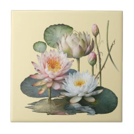 Natuur Style Water Lily Ceramic Tegel Tegeltje