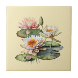 Natuur Style Water Lily Ceramic Tegel Tegeltje