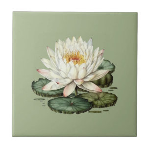 Natuur Style Water Lily Ceramic Tegel Tegeltje