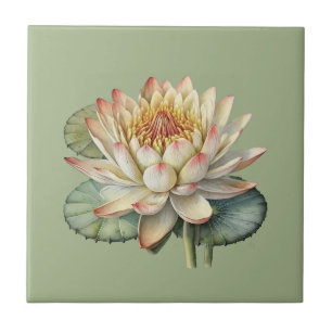 Natuur Style Water Lily Ceramic Tegel Tegeltje