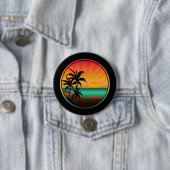 NATUUR SUMMER BEACH RONDE BUTTON 7,6 CM (In situ)