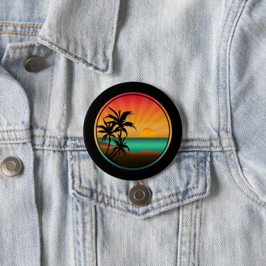 NATUUR SUMMER BEACH RONDE BUTTON 7,6 CM (In situ)