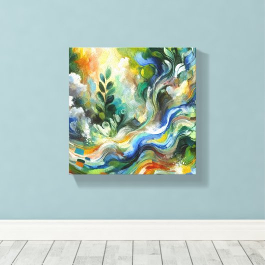 Natuur Symfonie Canvas Afdruk (Insitu (Houten vloer))