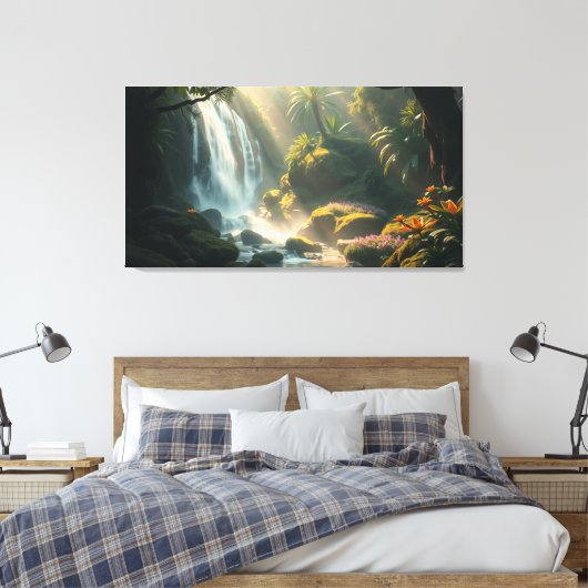 Natuur Symfonie Canvas Afdruk (Insitu (Slaapkamer))