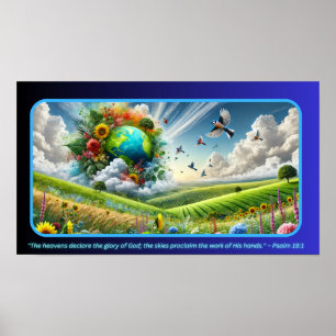 Natuur Symfonie: een samensmelting van hemel, aard Poster