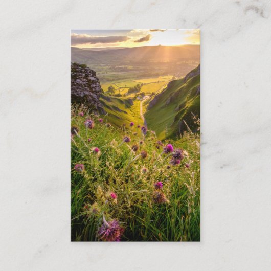 Natuur Sympathy Funeral Memorial Kaart Visitekaartje (Voorkant)