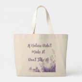 Natuur T-shirt Grote Tote Bag (Achterkant)