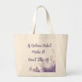 Natuur T-shirt Grote Tote Bag (Voorkant)
