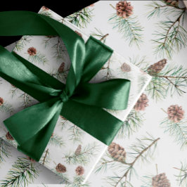 Natuur Tandenkokers en bijkantoren met kerstmis Cadeaupapier