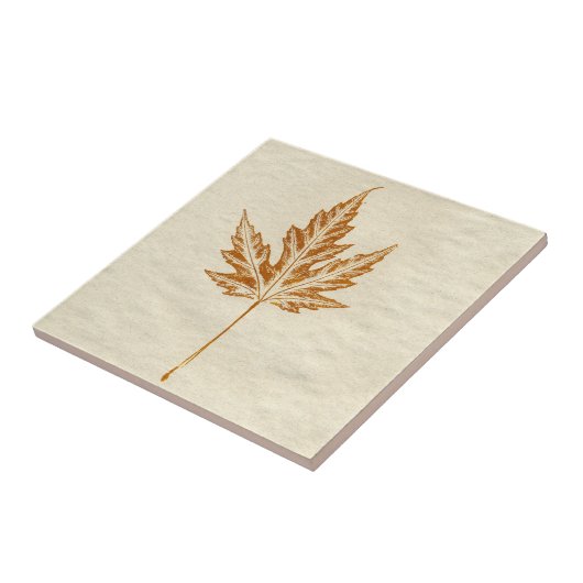 Natuur tapblad tegeltje (Zijkant)