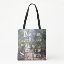 Natuur Tas met Verse van Timothy 4:17