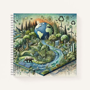 Natuur, technologie & eco-energieontwerp notitieboek