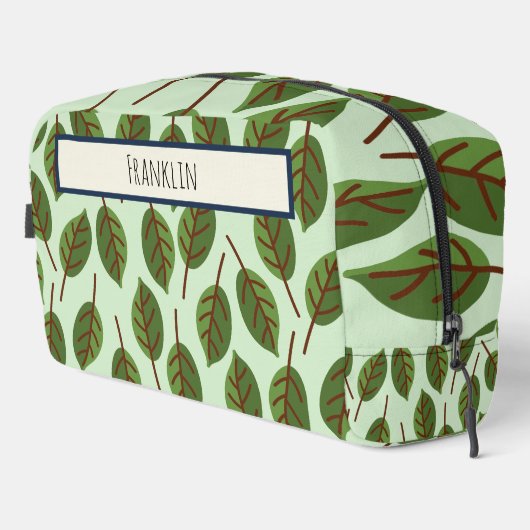 Natuur Tekening I Aangepaste naam Toilettasje (Rechterhoek)