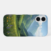Natuur Telefoon Hoesje – Wildflower Valley Art iPhone 16 Hoesje (Achterkant horizontaal)