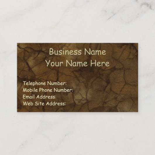NATUUR TEXTURES Amber Business & Profile Cards Visitekaartje (Voorkant)