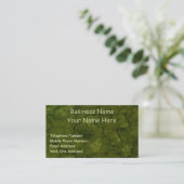 NATUUR TEXTURES Green Business & Profile Cards Visitekaartje (Staand voorkant)