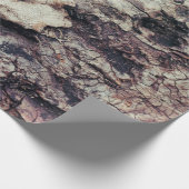 Natuur textuur houten schors ruwe cadeaupapier (Hoek)