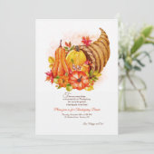 Natuur Thanksgiving Kaart (Staand voorkant)