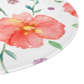 Natuur-Thema Bloemensnijplank - Cadeau voor haar Snijplank (Hoek)