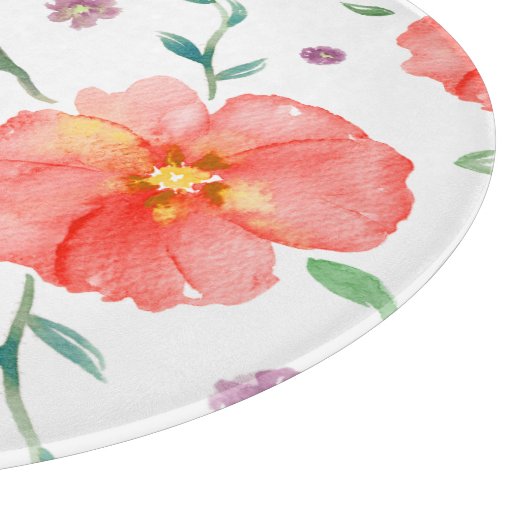 Natuur-Thema Bloemensnijplank - Cadeau voor haar Snijplank (Hoek)