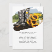 Natuur thema bruiloft bijen platteland nodigt uit (Voorkant)