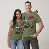 Natuur thema collage T-shirt (Unisex)