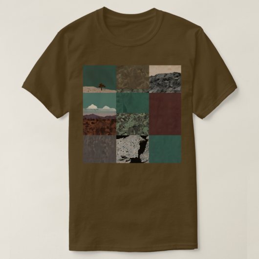 Natuur thema  collage T-shirt (Design voorkant)